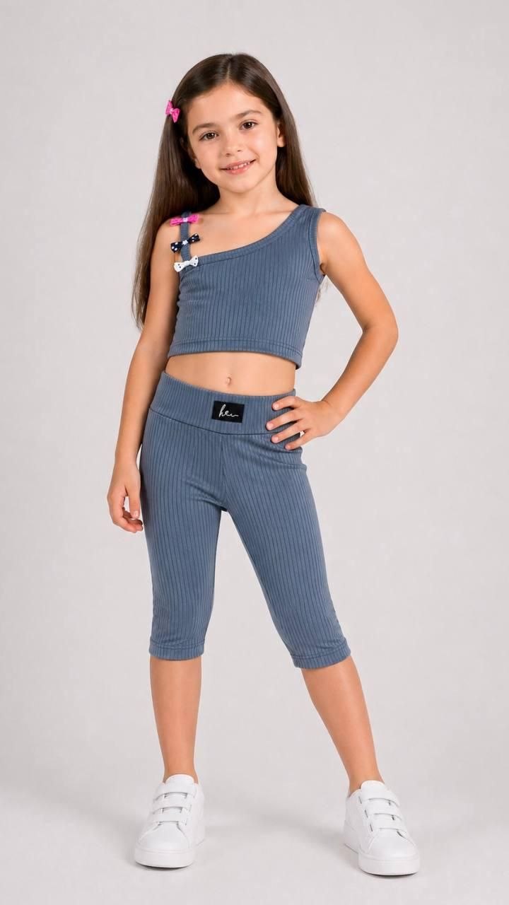 Grey crop & capri Legging