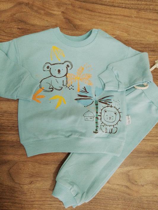 Flamindo aqua - cotton