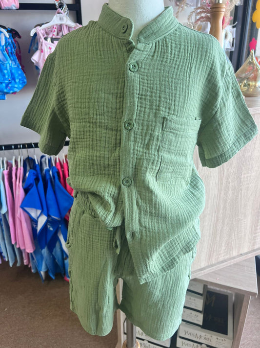 Muslin green set -wikiboom