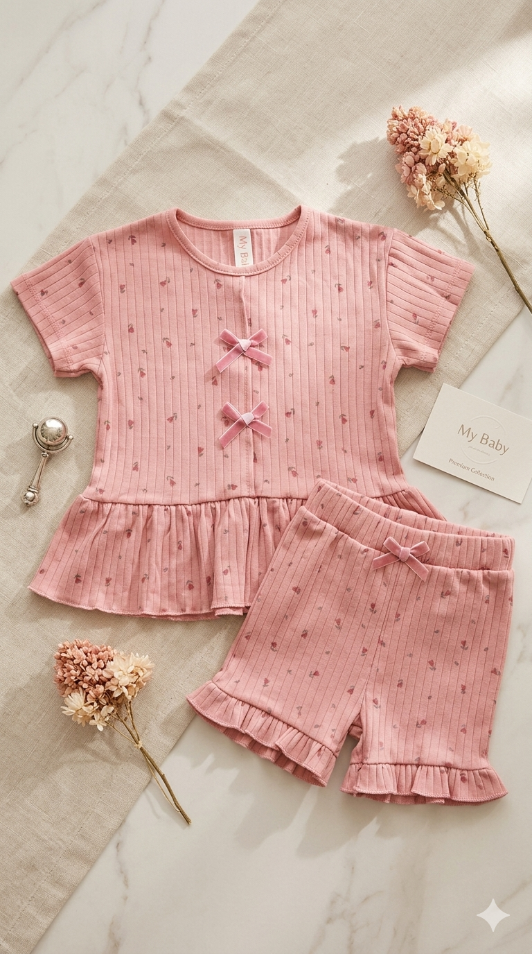 Cotton pink set