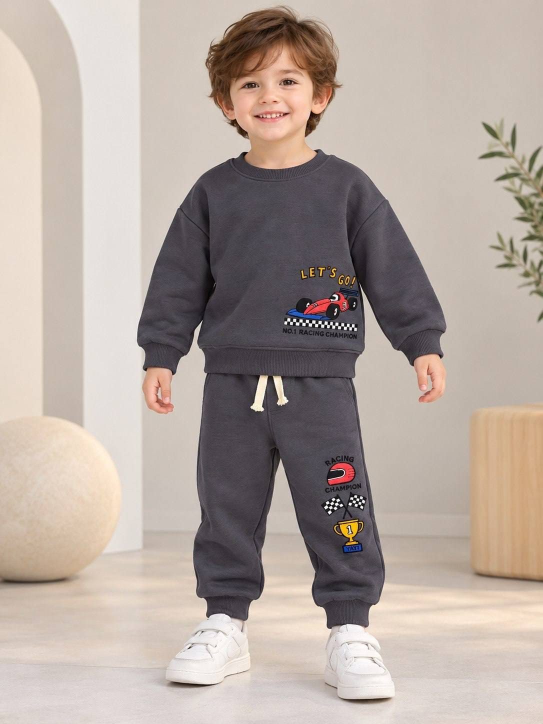 Racing dark  Grey - cotton liliboom