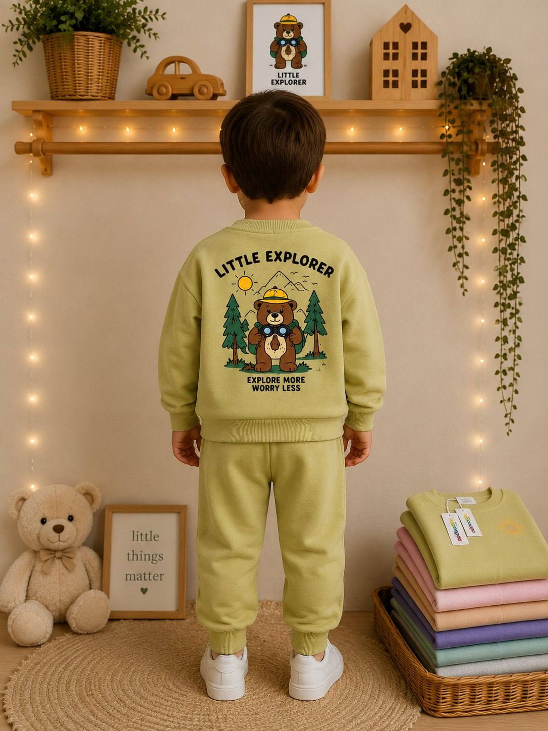 Little explorer green - Cotton Set