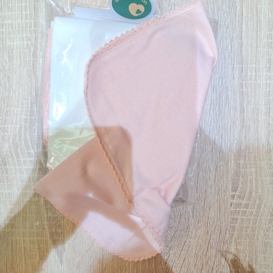 Caramell- pack of 10 Small cotton towels (pink)