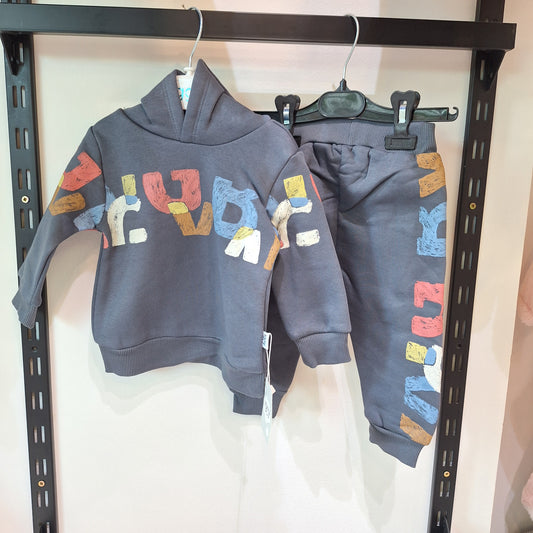 Iggy grey-  fleece set