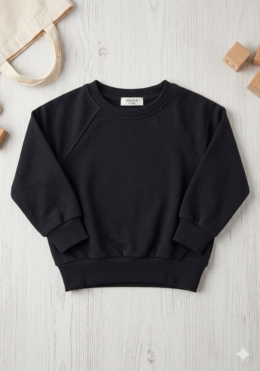 Black cotton Hoodie