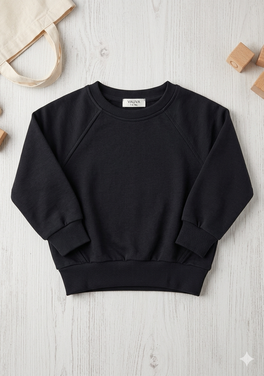 Black cotton Hoodie