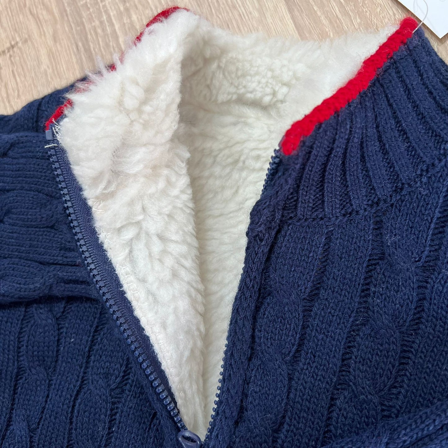 All navy red / wool sweater