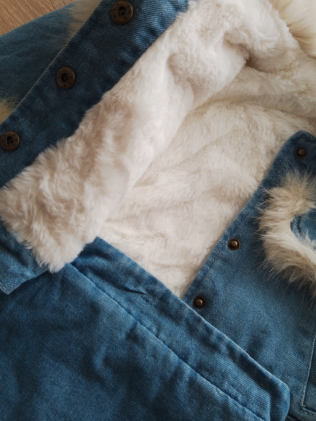 Fur denim Set