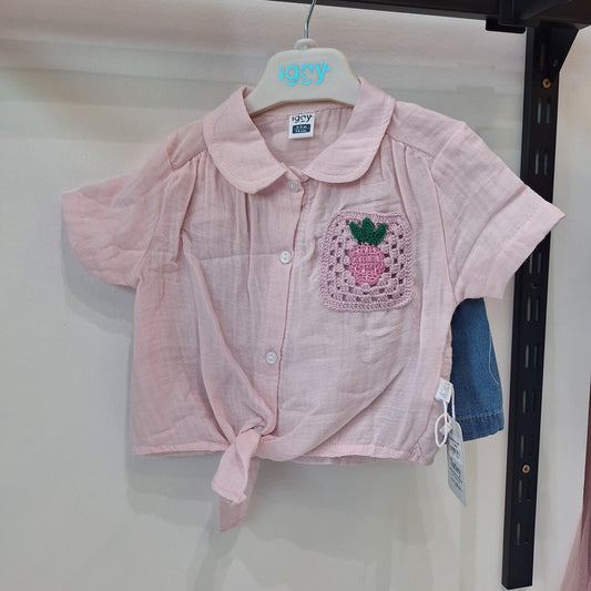 Pink shirt strawberry set