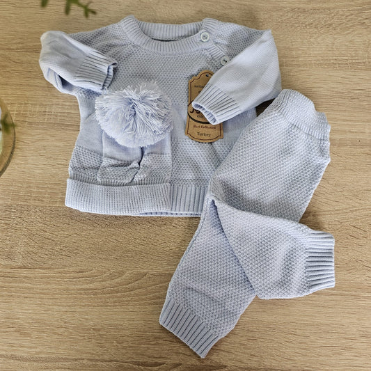 BLUE wool- 3 pieces set