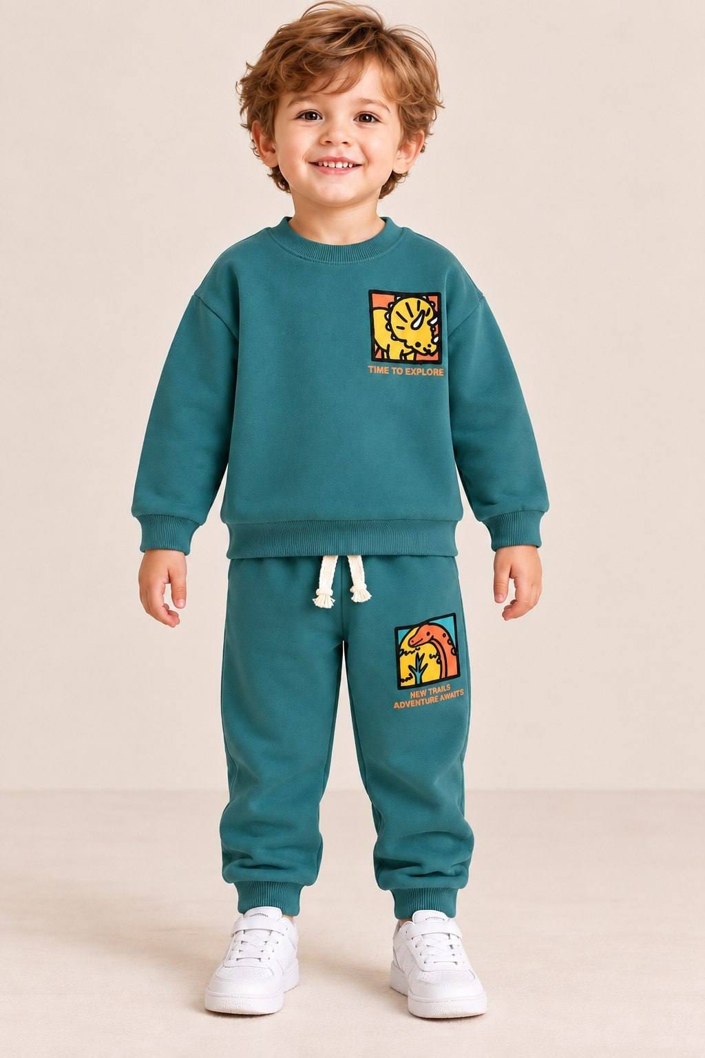Dino Dark  green- cotton liliboom