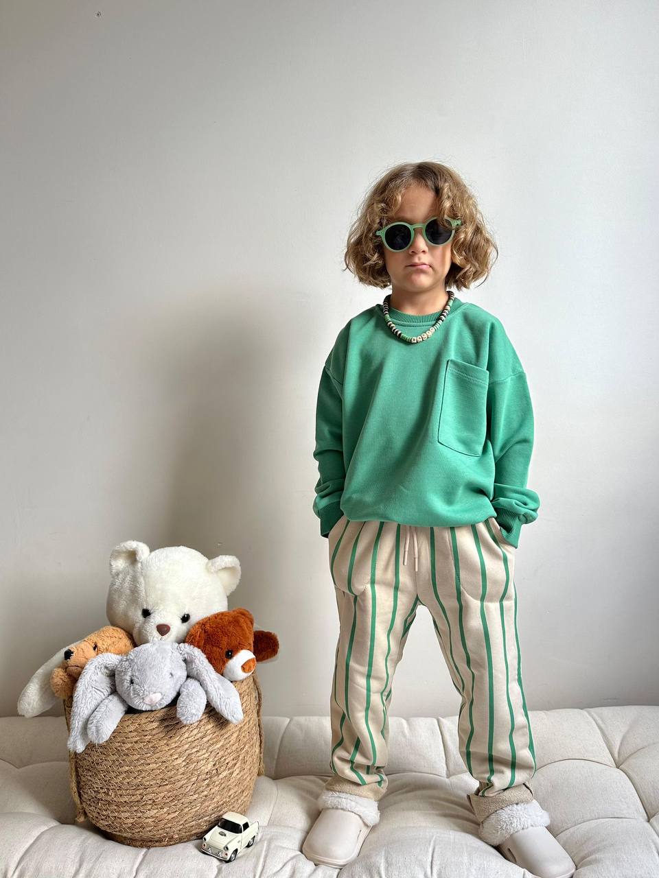 Green set  / thick cotton