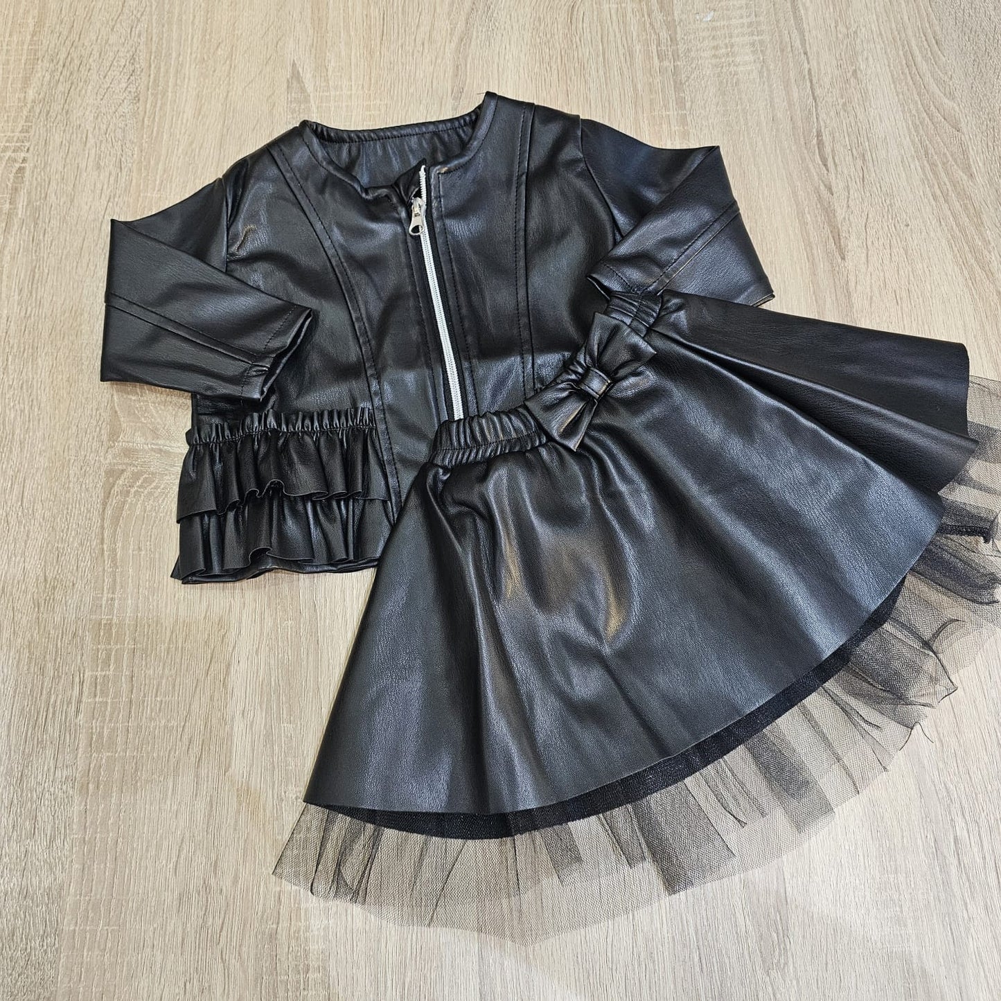 Jacket & skirt- leather set