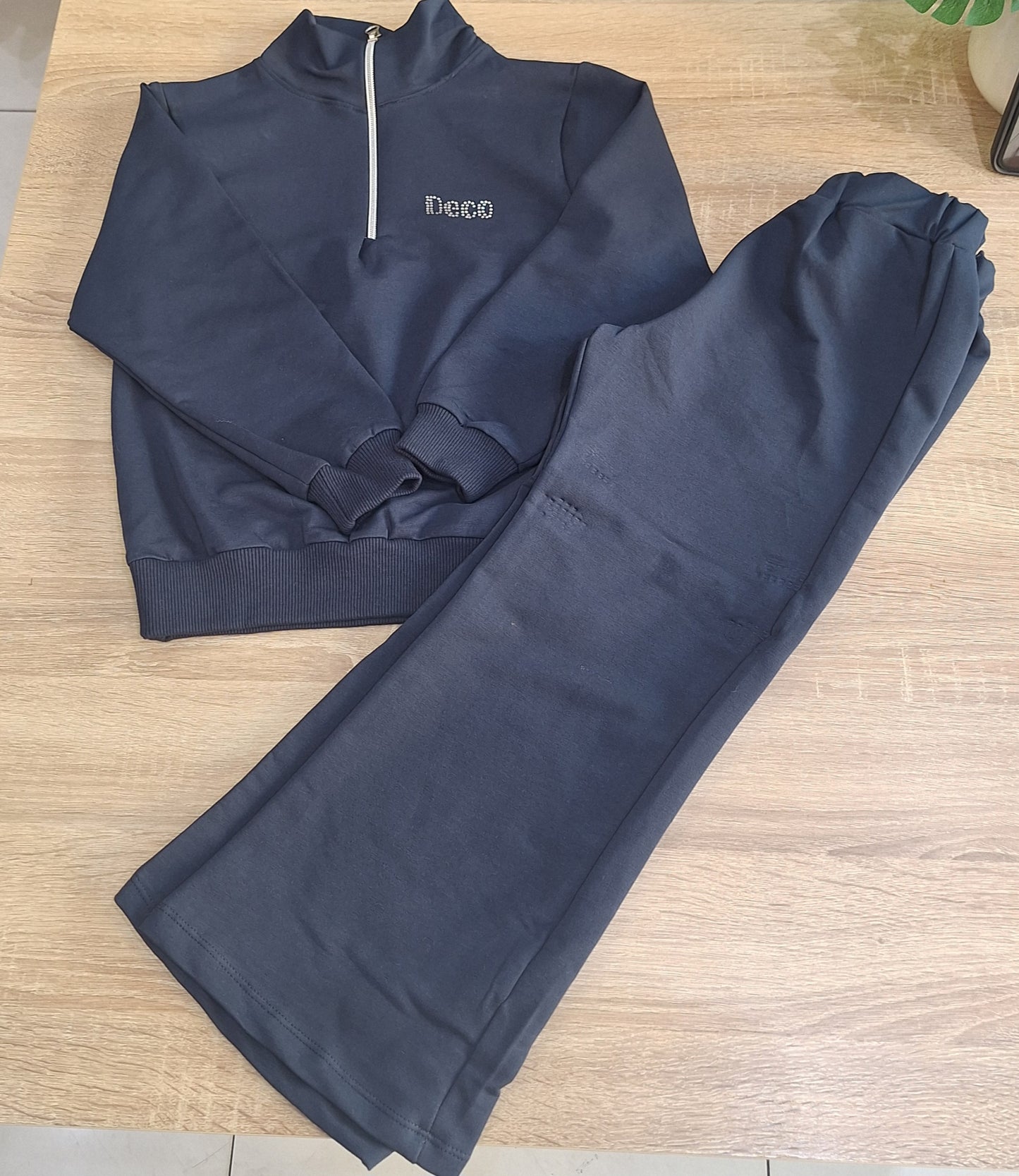 Cotton set deco navy