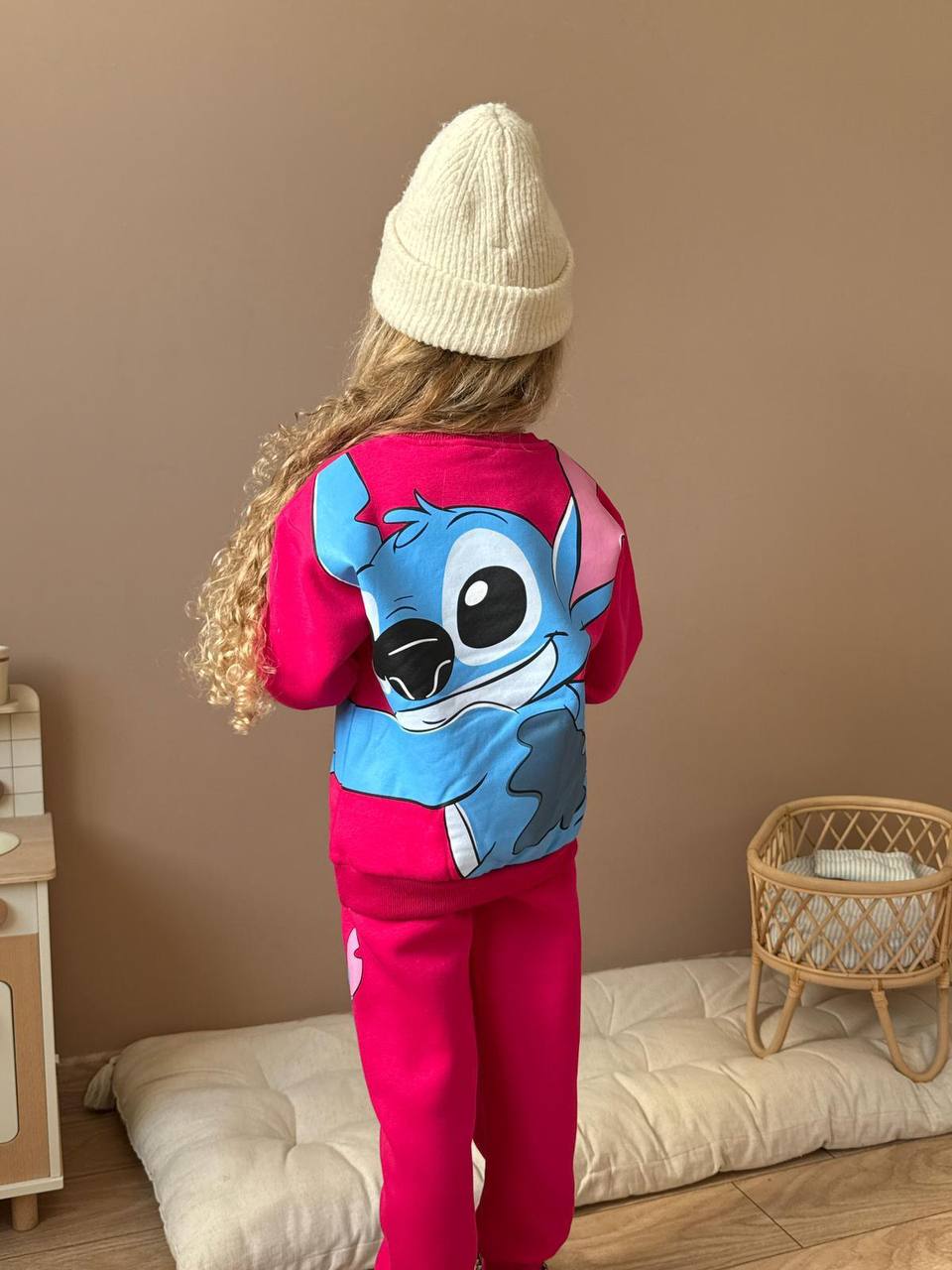 Stitch fuschia - fleece set