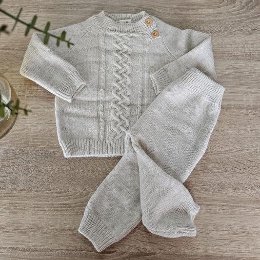 Nude wool - 2 pieces set