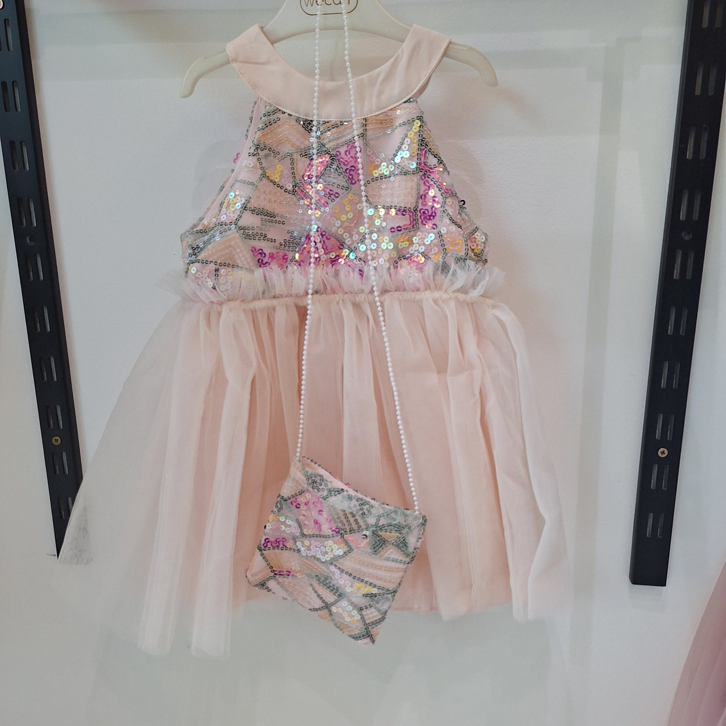 The colorful dress