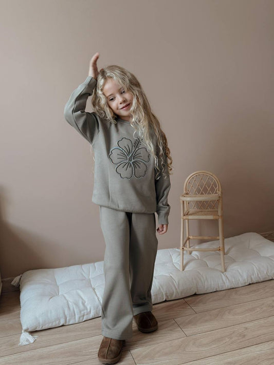 Lyza khaki - fleece set
