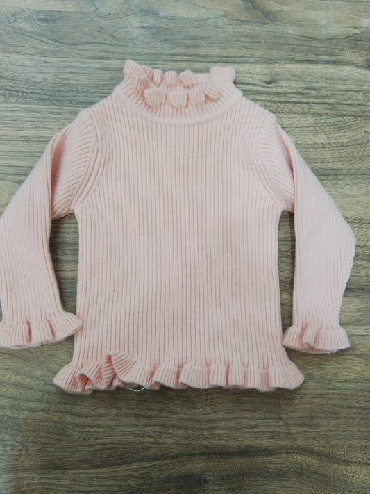 Pink high neck
