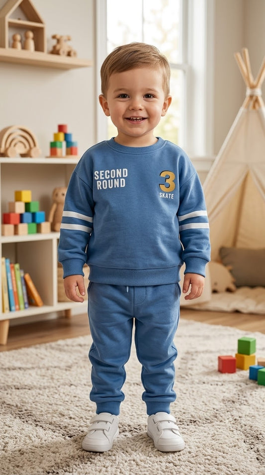 Skate blue - Fleece set