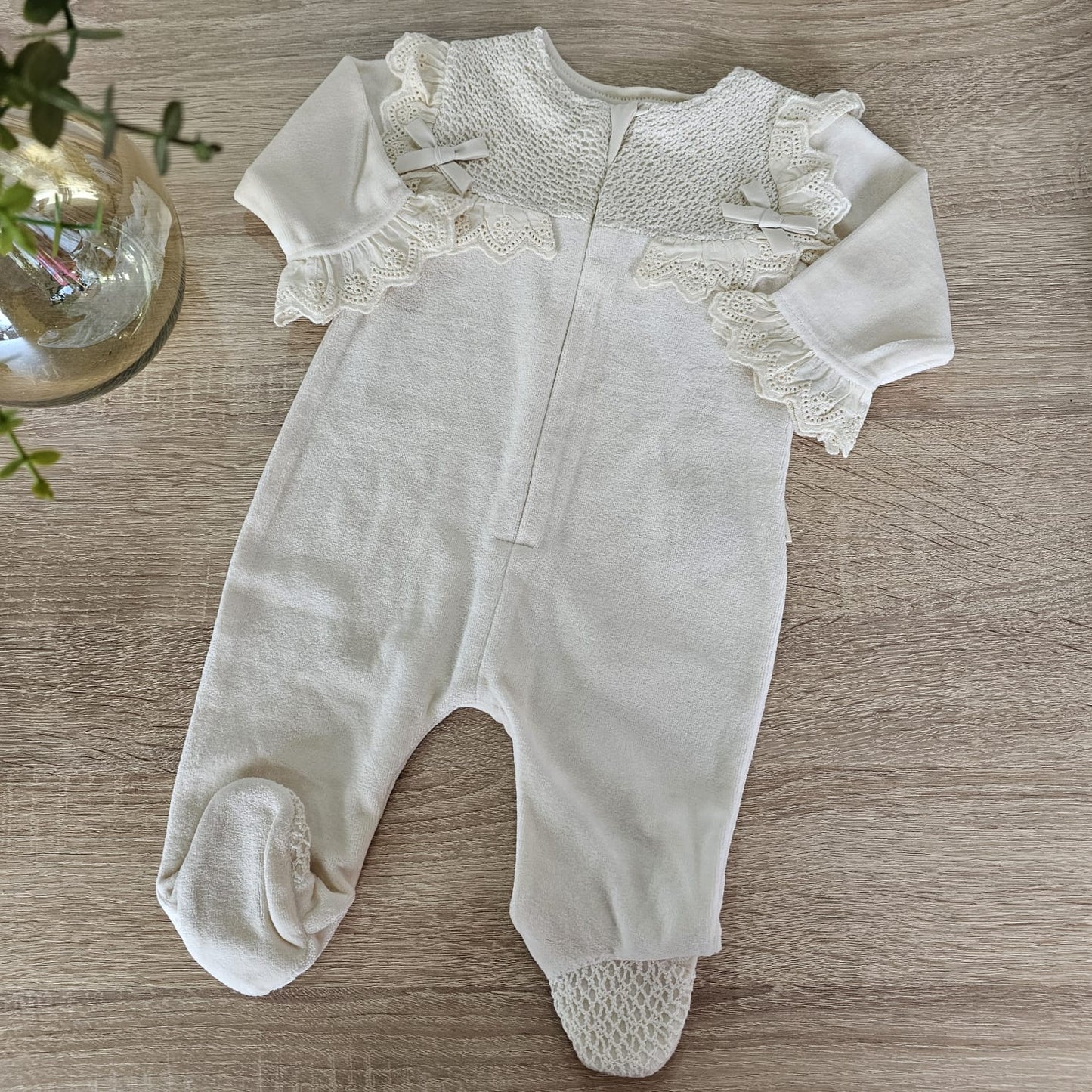 Chic nude - velvet overall