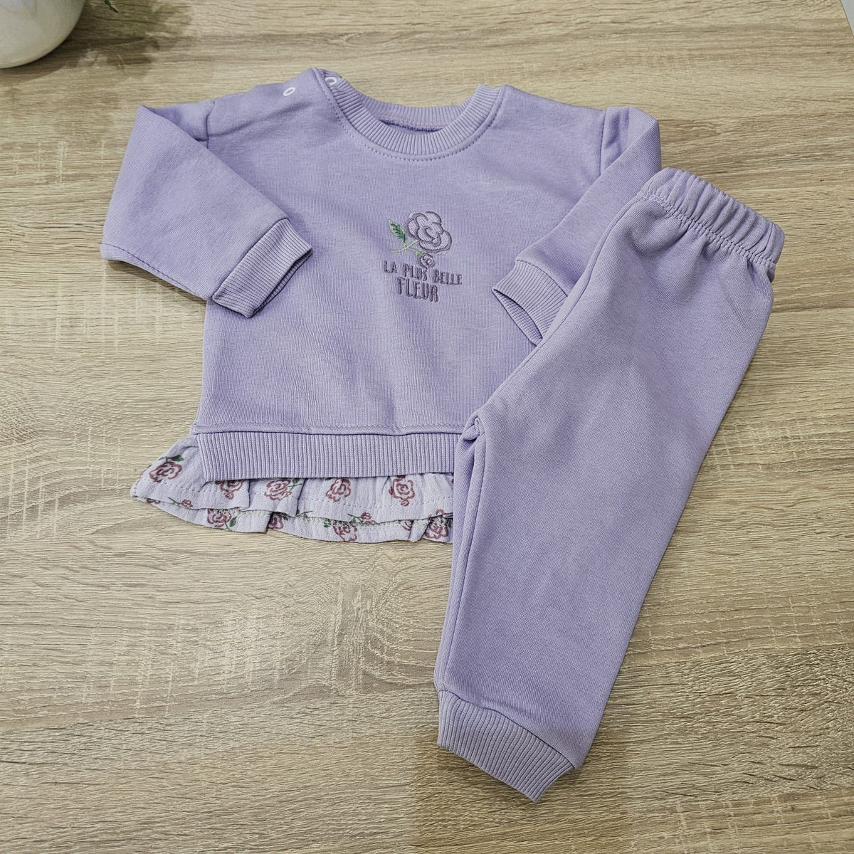 La plus belle mauve lilla fleece set