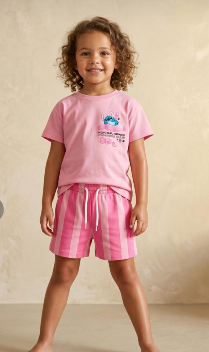 Hana stitch pink set_west
