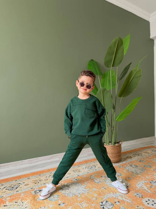 Khaki fleece set