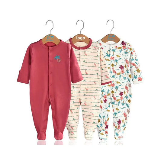 Flamingo 3 pieces- cotton overalls