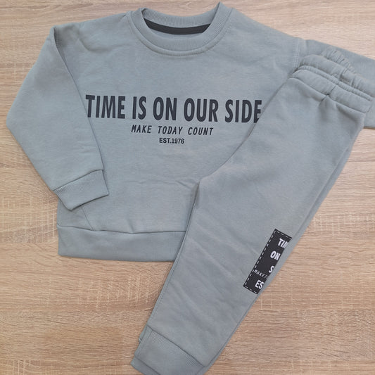 Time grey- Fleece set