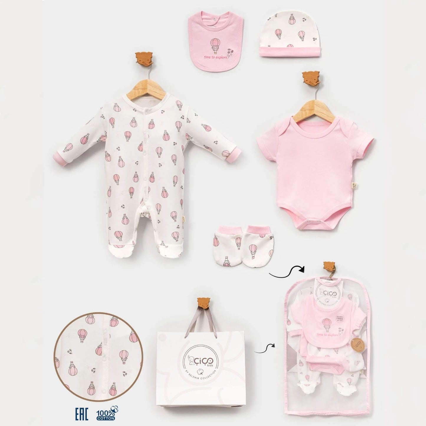 Balloon Pink - 5 pieces set