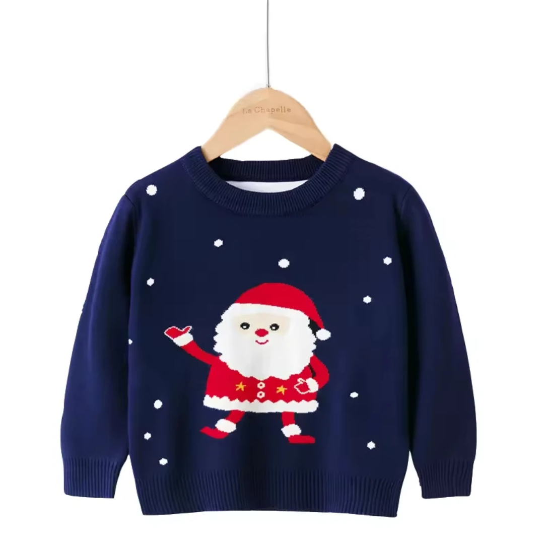Santa navy-  christmas sweater