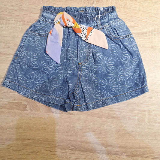 Flowers Denim short - Cikoby