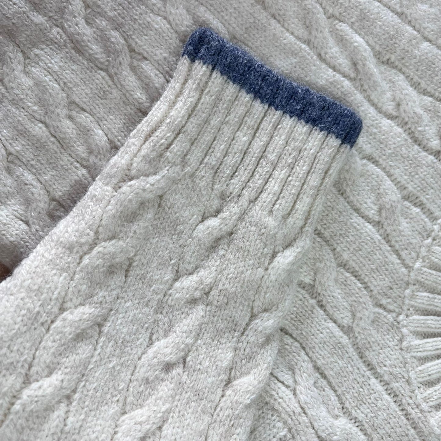 Blue and white  / wool sweater