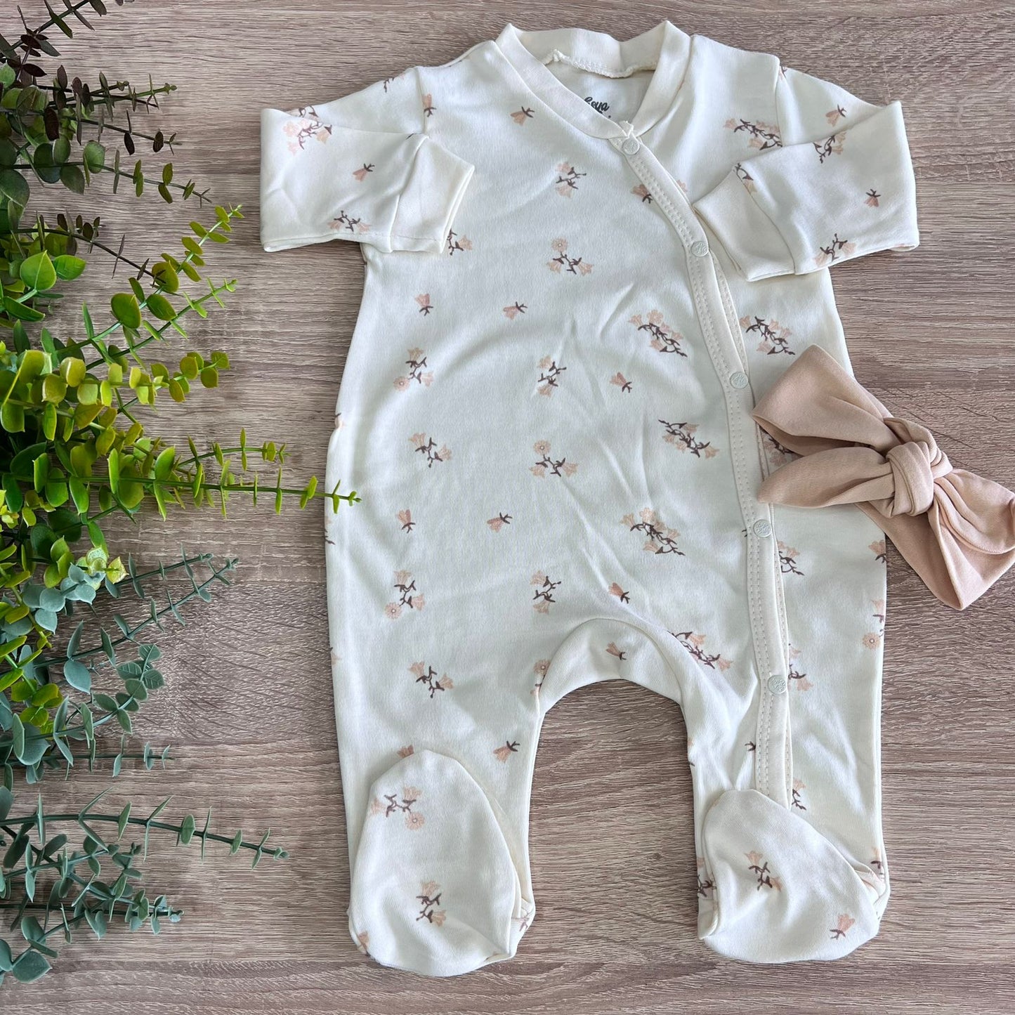 Esay baby- cotton overall flowers