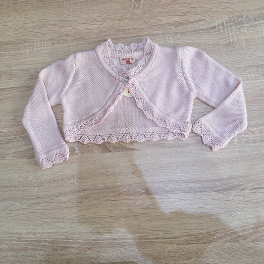 Bolero pink soft wool