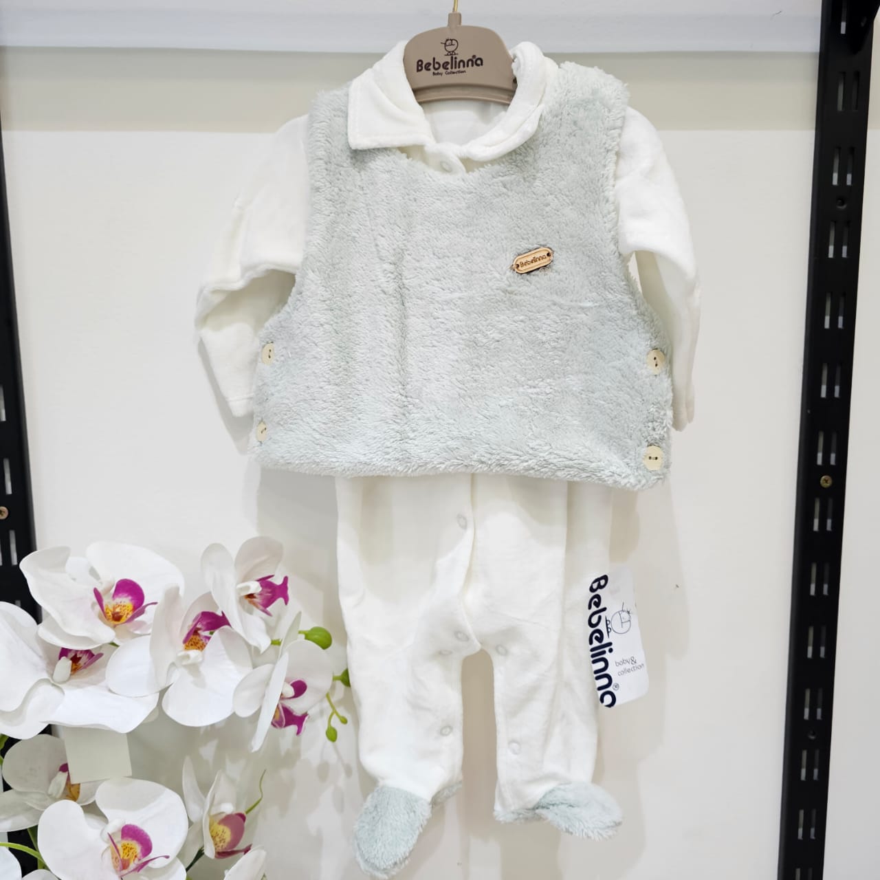 Glozy green -overall velvet