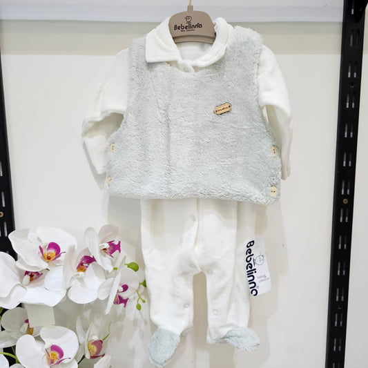 Glozy green -overall velvet