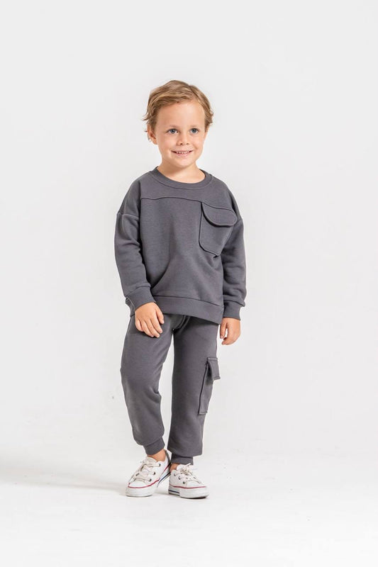 Grey fleece set