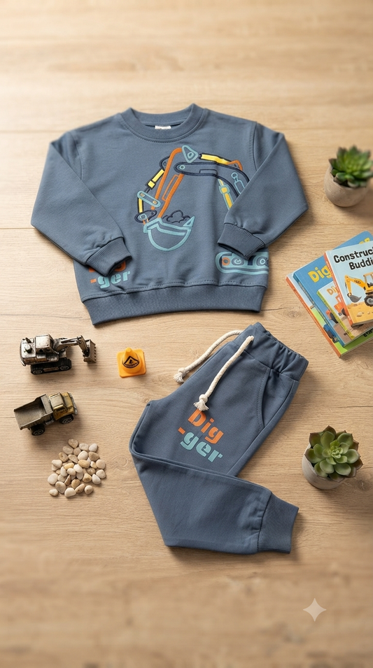 Cotton set navy dig ger