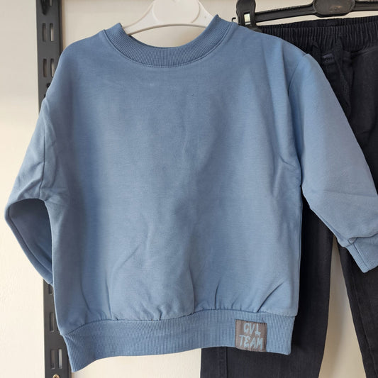 Blue sweatshirt- cotton