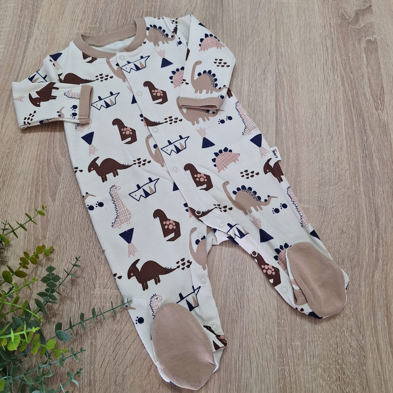 Nude dino- Overall cotton