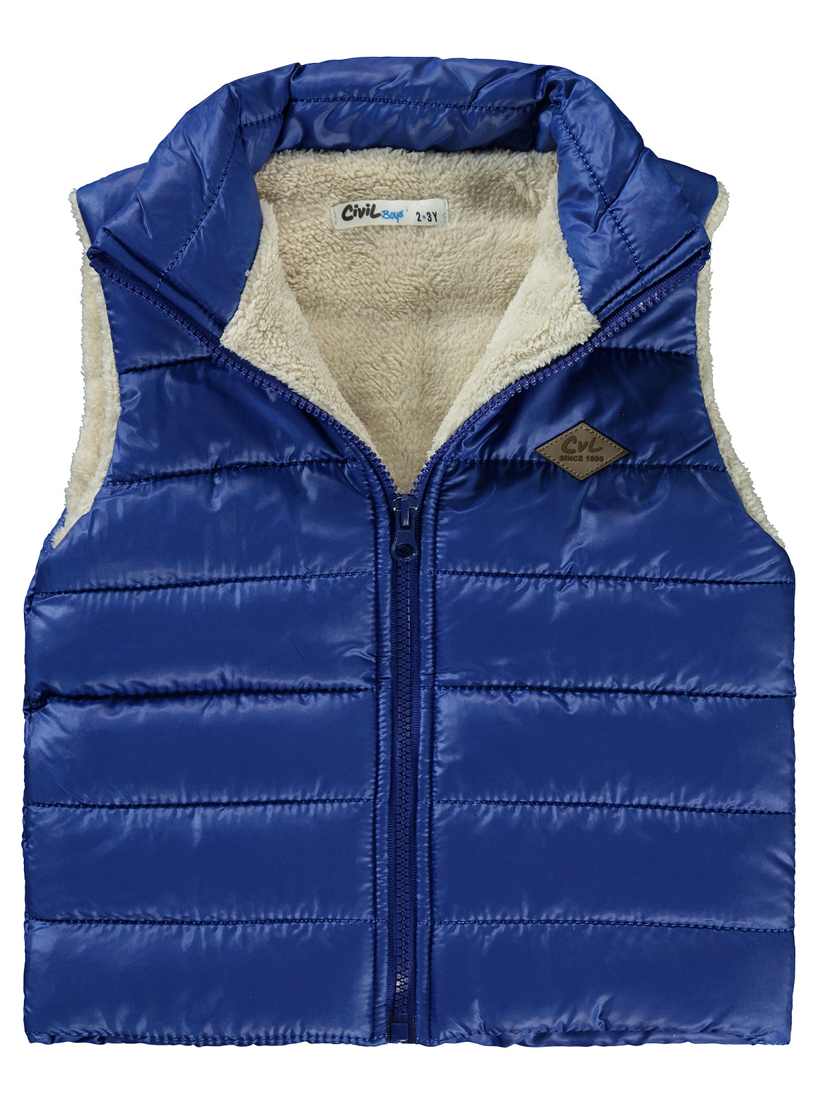 Vest blue  - fleece inside