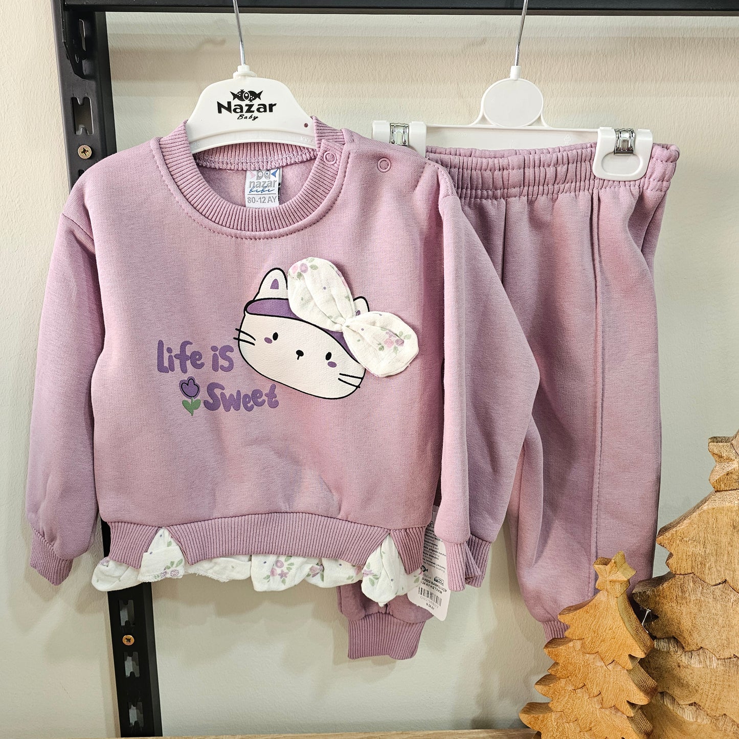 Life is sweet purple - fleece set