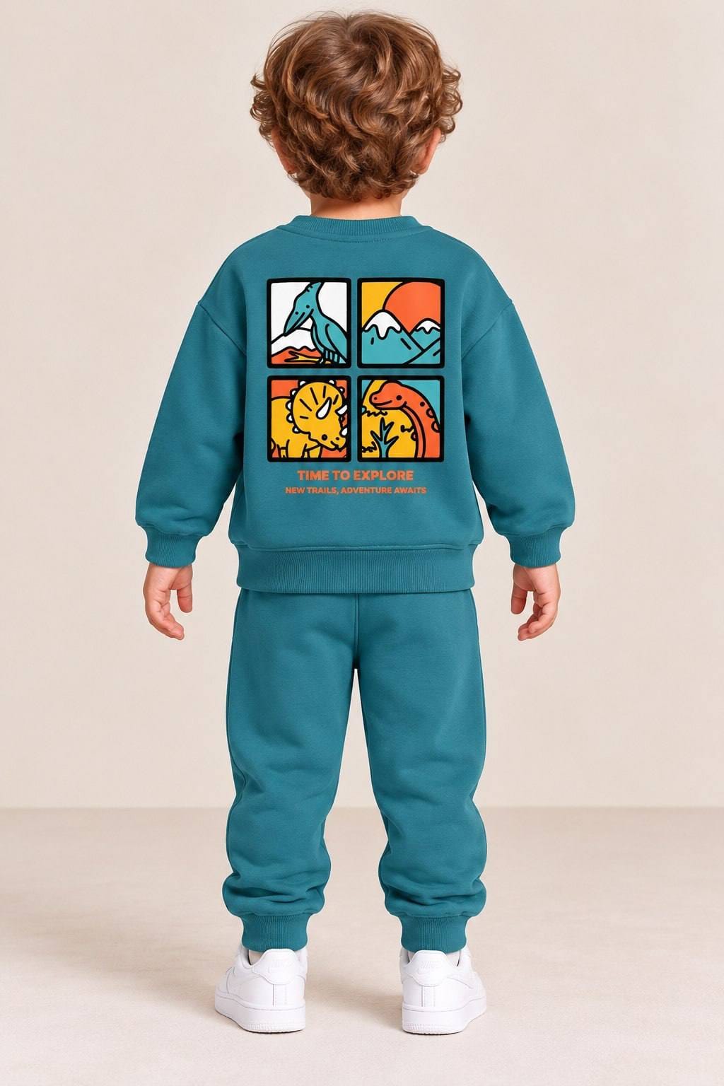 Dino Dark  green- cotton liliboom
