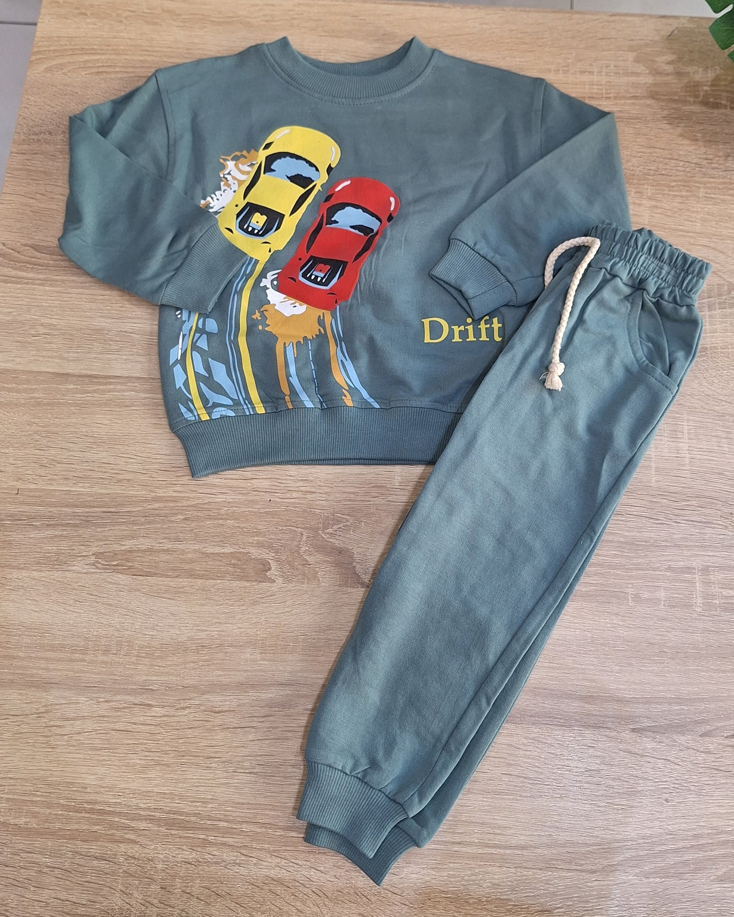 Cotton set drift green