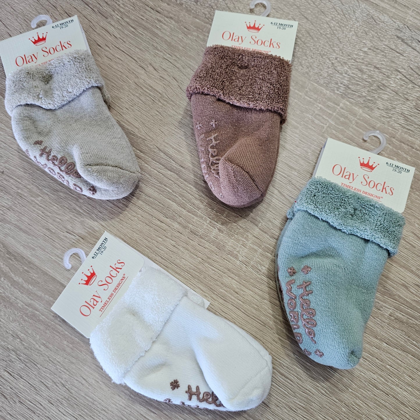 Olay socks 6-12 months