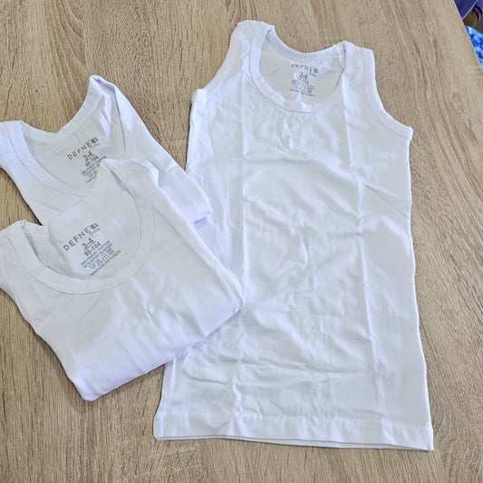 White  flannel 3 per pack - cotton