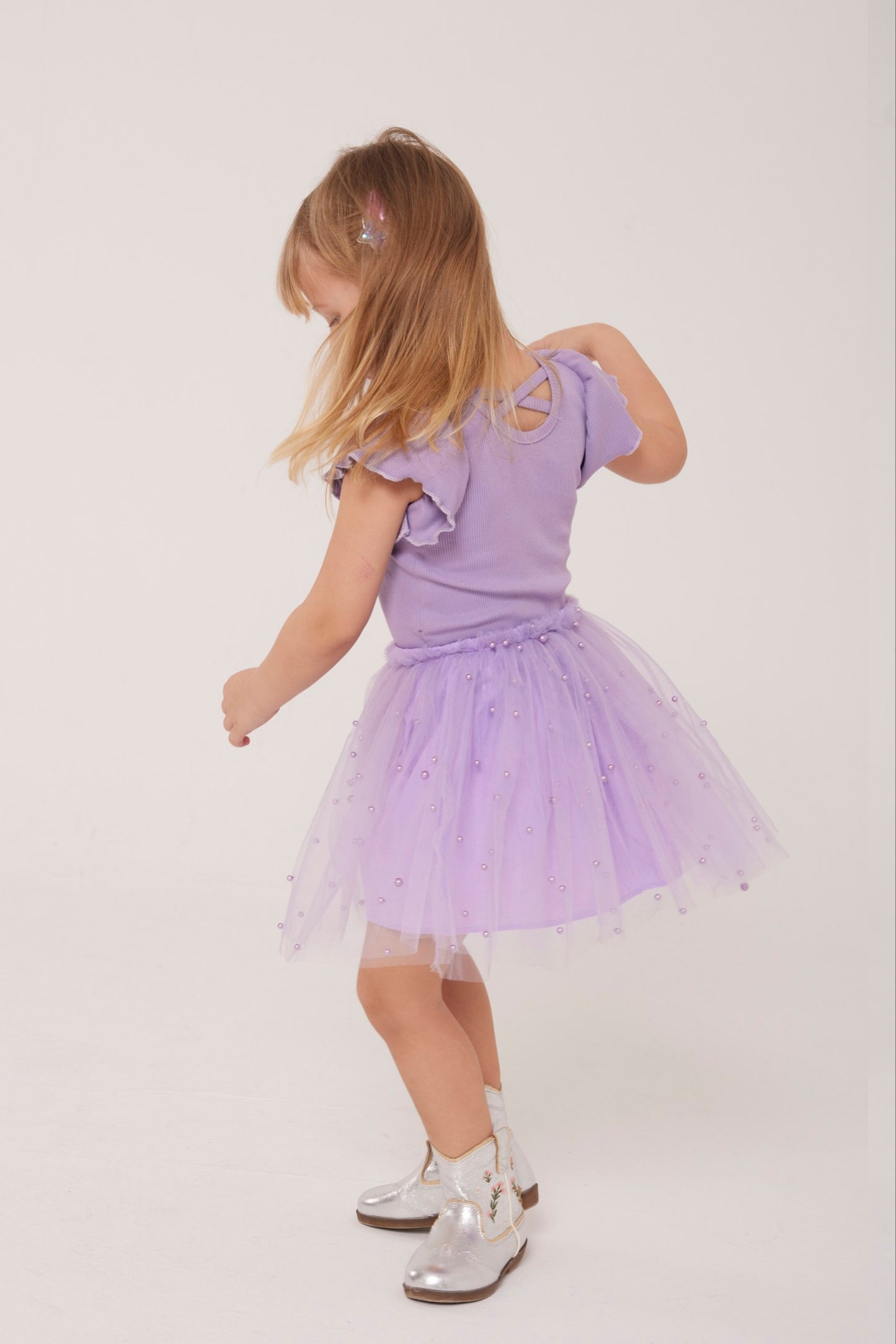 Loulou purple set - top & skirt