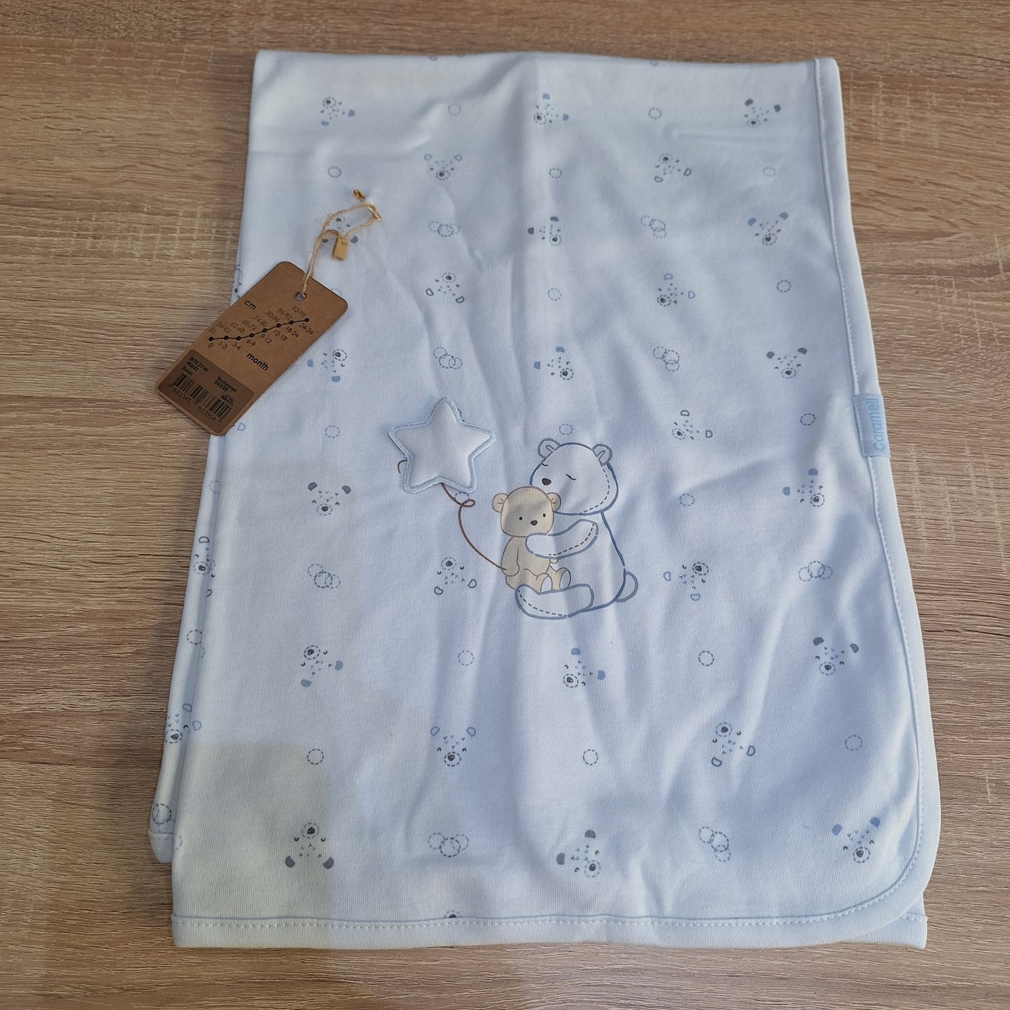 Blanket cotton bear&star caramell